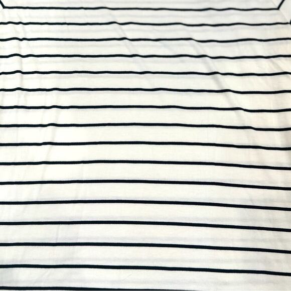 White House Black Market XL Striped Bell Sleeve Blouse with Ribbon Tie - Picture 7 of 11